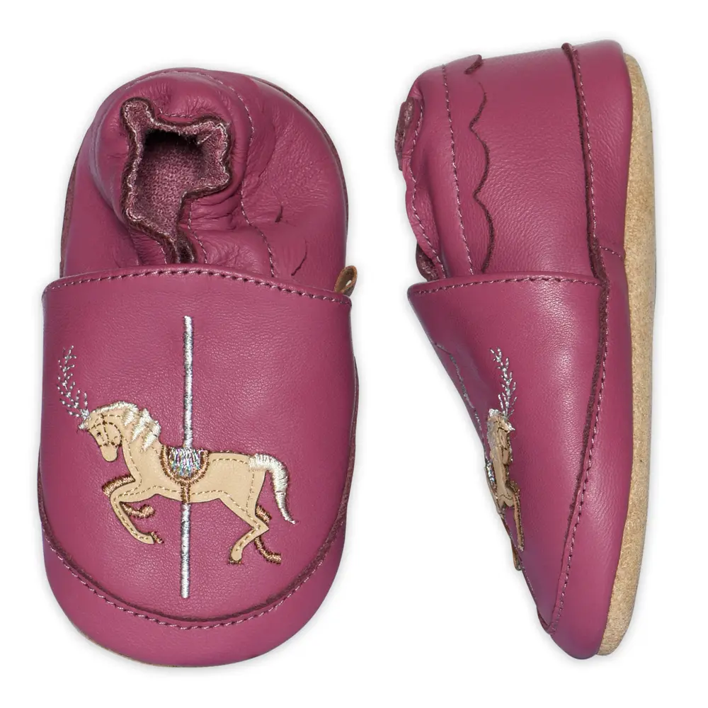 Karrusel Læder Hjemmesko i Rød Violet – Fantastisk Tilbud!