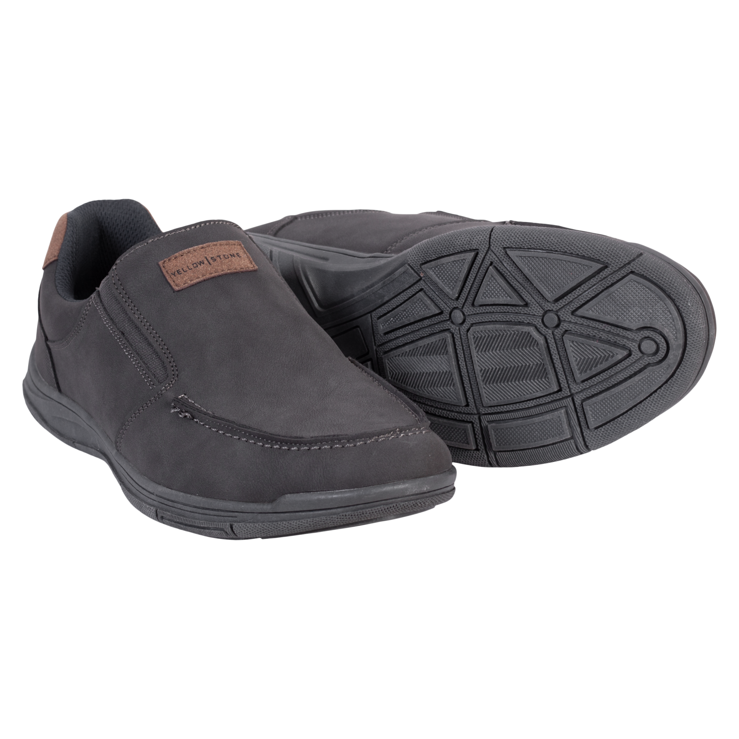 Yellowstone Melville Herre Sko Dark Grey - Gul  47