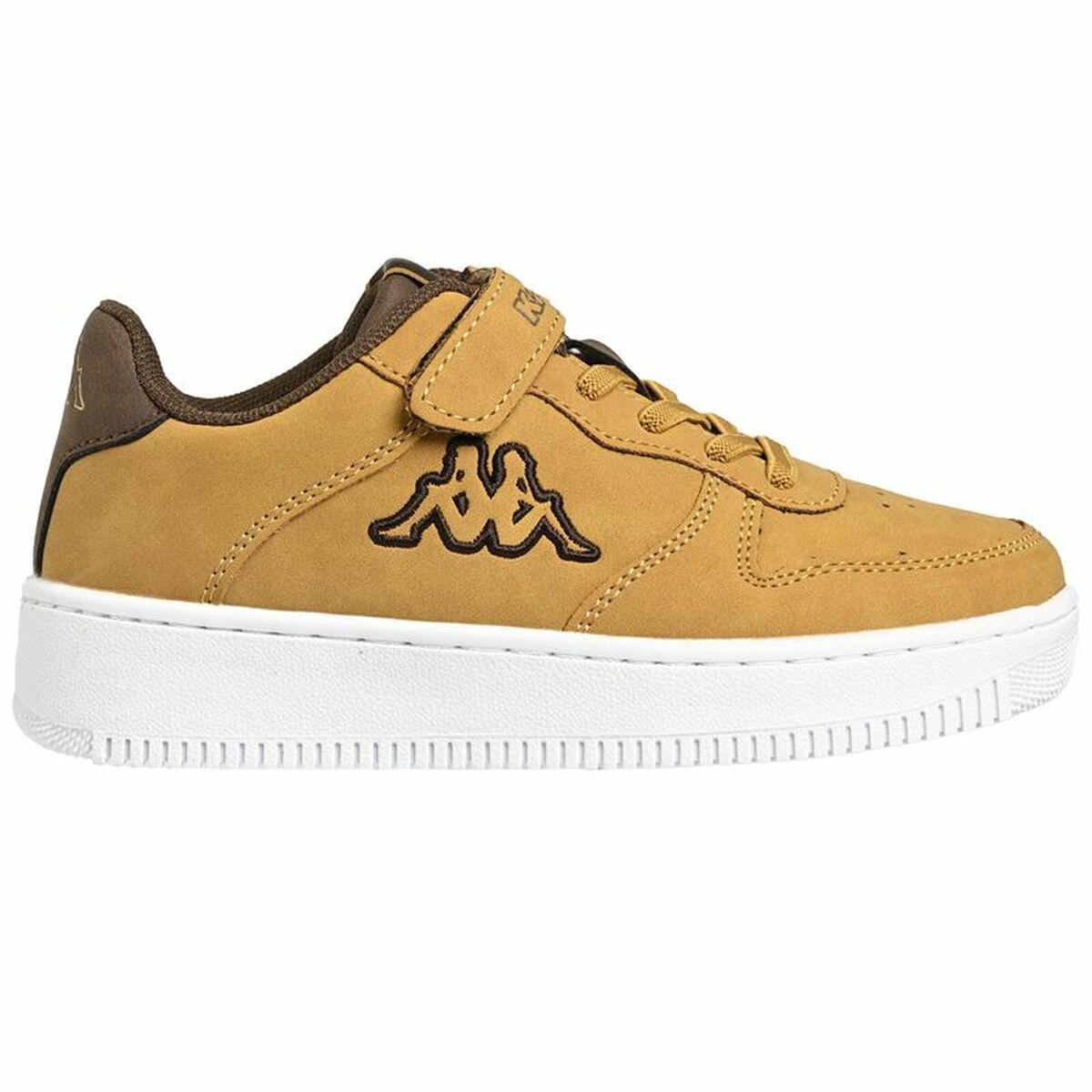 Kappa Maserta Kid Sneakers - Gul og Lys Brun Tilbud!