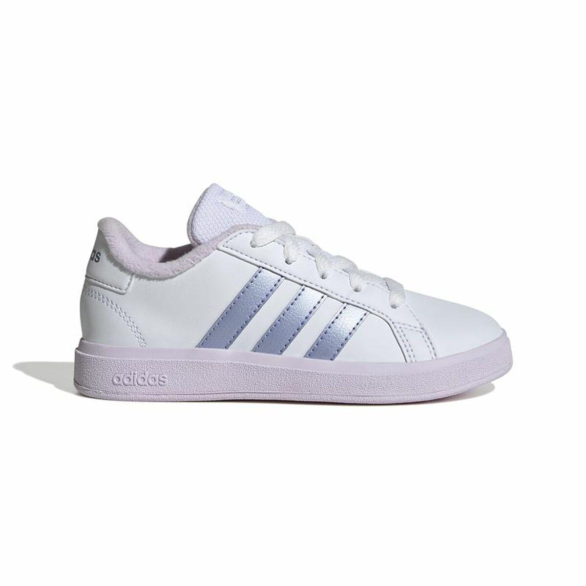 Adidas Grand Court Børnesneakers Hvid - Tilbud 209 DKK