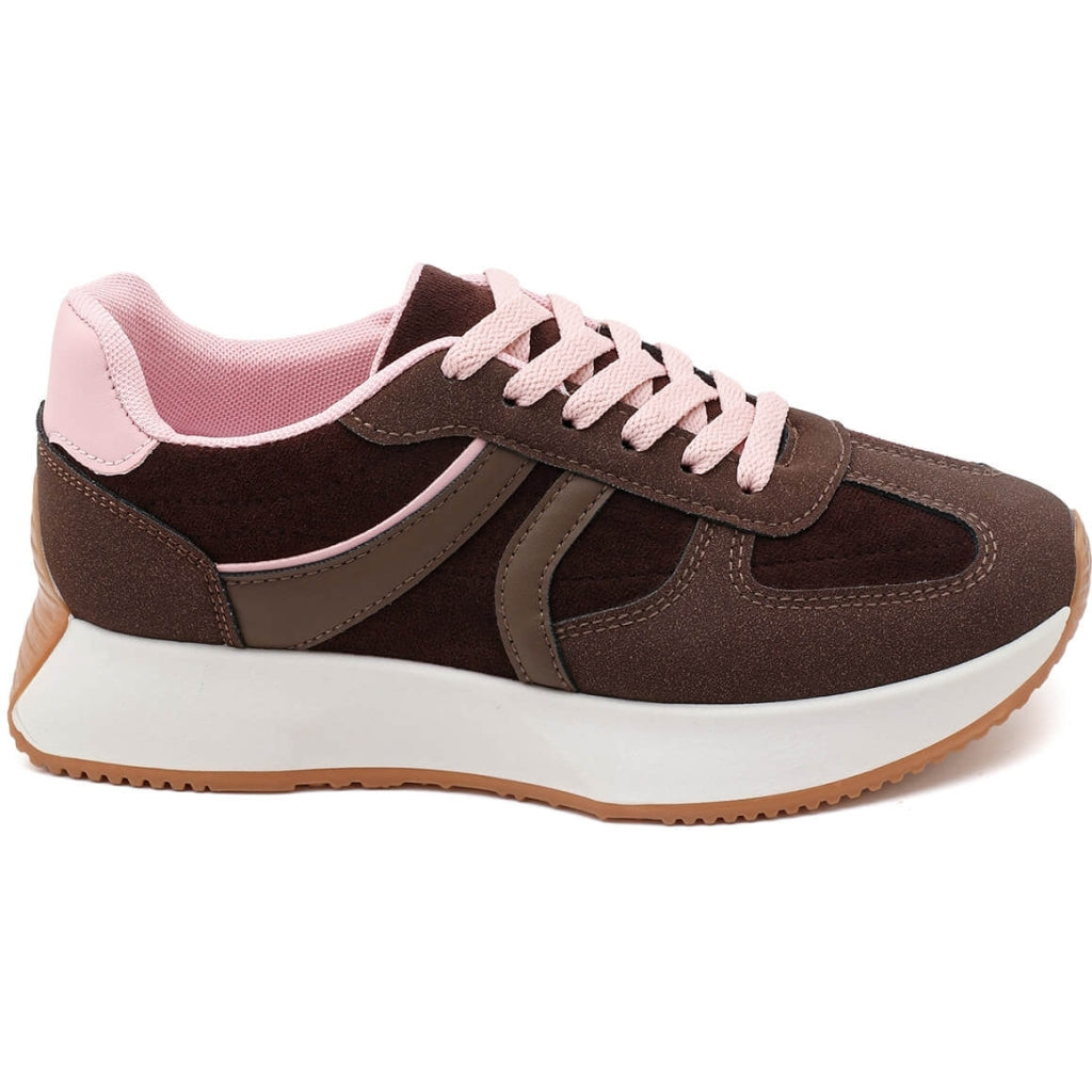 Begonia Dame Sneakers 9013 i Brun - Fantastisk Tilbud!