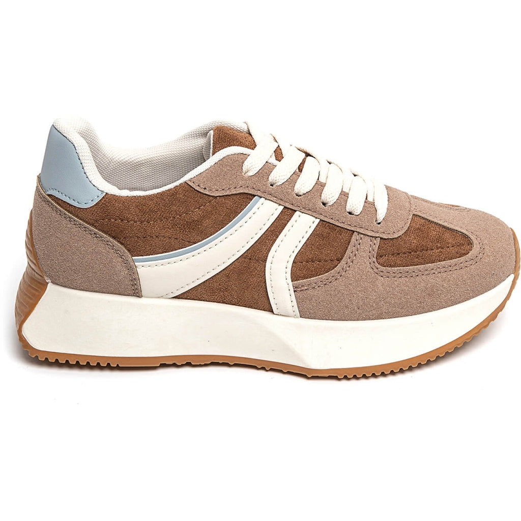 Begonia Dame Sneakers 9013 i Khaki – Fantastisk Tilbud!