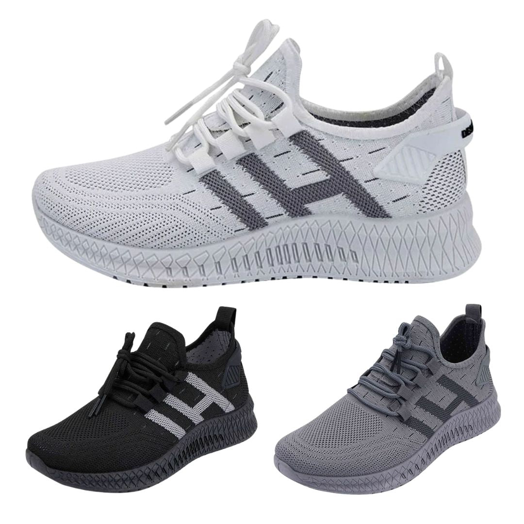 Løbesko Sneakers Til Mænd åndbare Stødabsorberende Hvid - Hvid  43