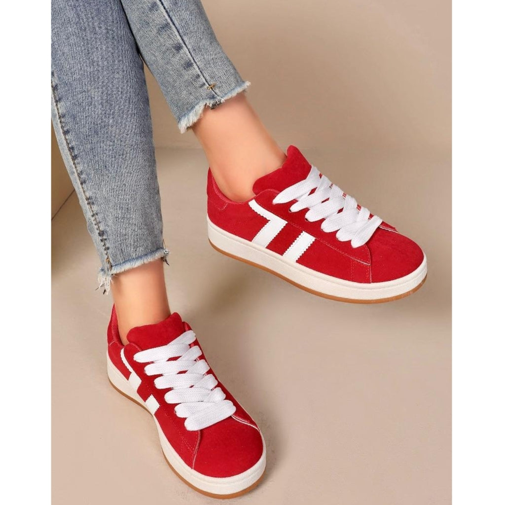 Rosalie Dame Sneakers 1101 Rød – Fantastisk tilbud til 129 DKK!