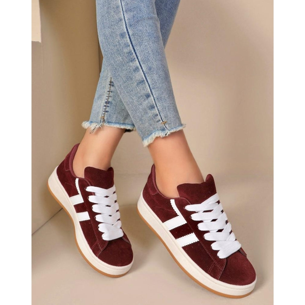 Rosalie Dame Sneakers 1101 i Vinrød – Spar 100 DKK!