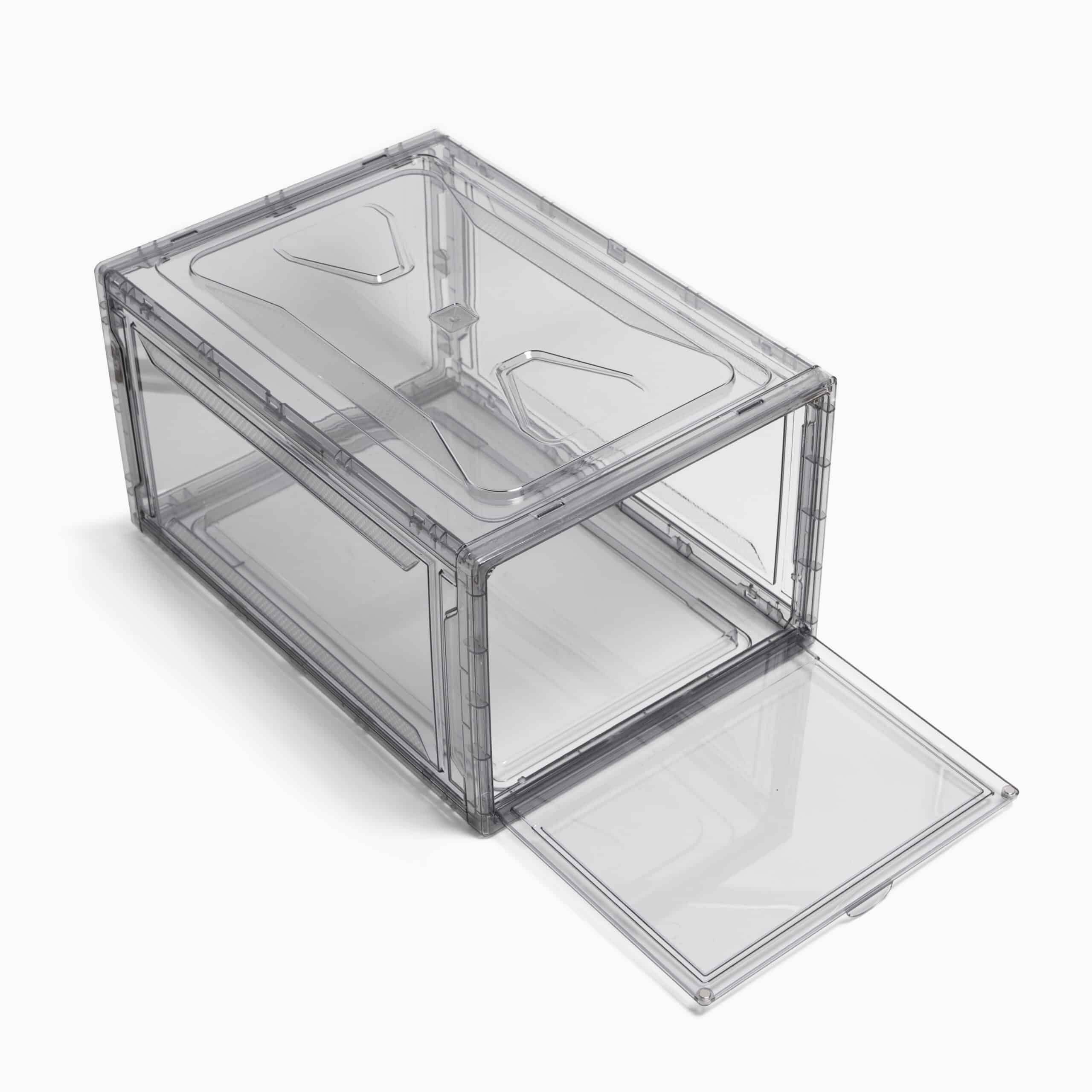 Stabelbar Sneaker Box i Grå – Perfekt Opbevaring til Sneakers!