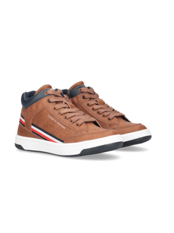 Tommy Hilfiger High Sneakers Tobacco Legekammeraten - TOBACCO