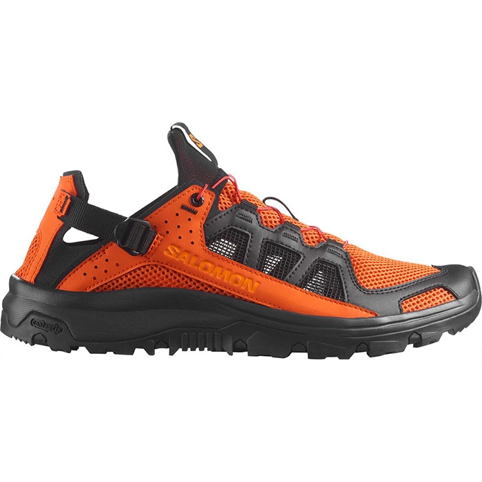 Salomon Techamphibian Herre Sandaler - Rød Orange Tilbud