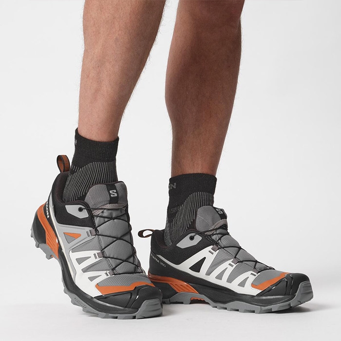 Salomon Ultra 360 GTX Vandresko – Sort og Spicy Orange Tilbud