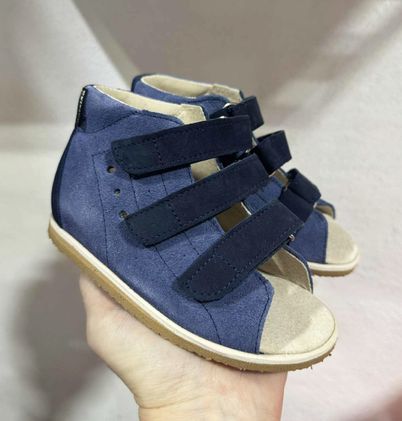 Aurelka Sandal Blå Navy Sandal Med Ekstra Støtte -