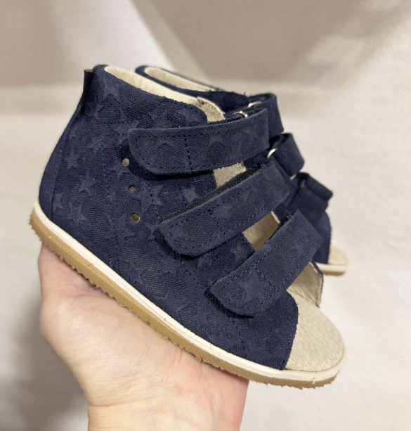 Aurelka Sandal Navy Stars Sandal Med Ekstra Støtte -
