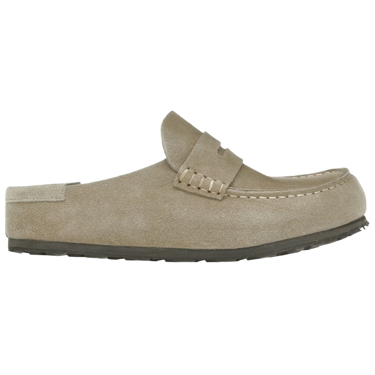 Birkenstock Naples Wrapped Suede Leather Taupe -   35