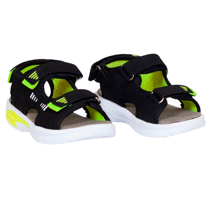 Børne Sandaler Black Lime - Sort  33