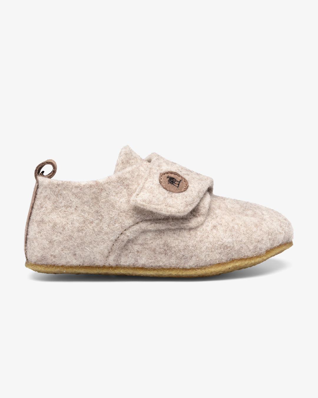 Hjemmesko Uldfilt Børn Beige - Hjemmesko  22