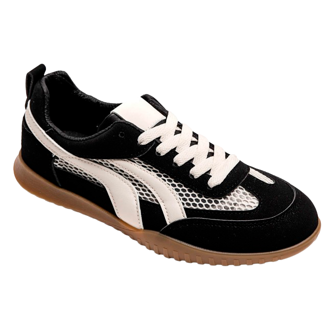 Ideal Shoes Dame Sneakers Black - Sort  39