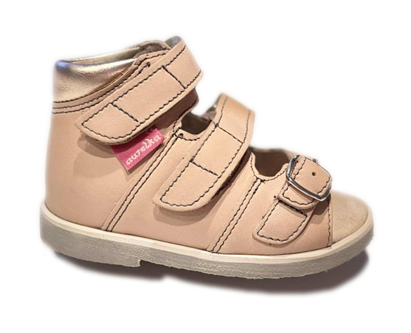 Aurelka Sandal Nude Spænderem Sandal Med Ekstra Støtte -