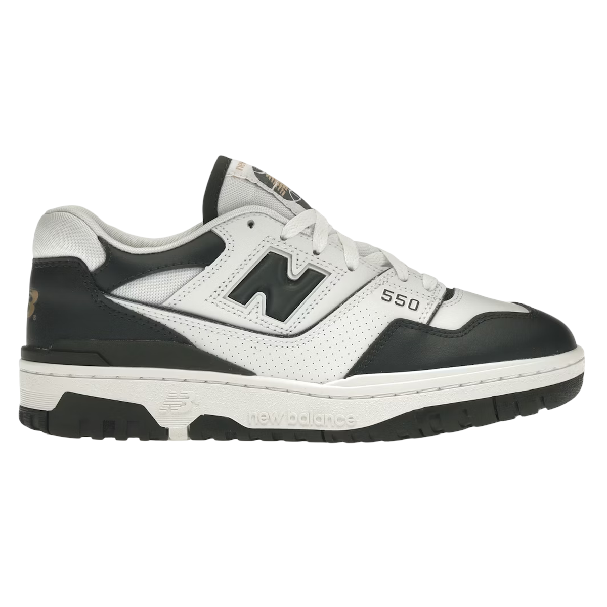 New Balance 550 White Dark Green - Hvid  36