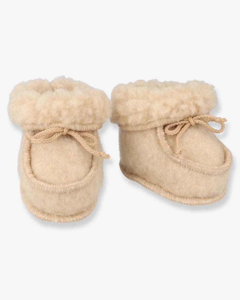 Babyhjemmesko Uld Beige Måneder - Hjemmesko  Onesize