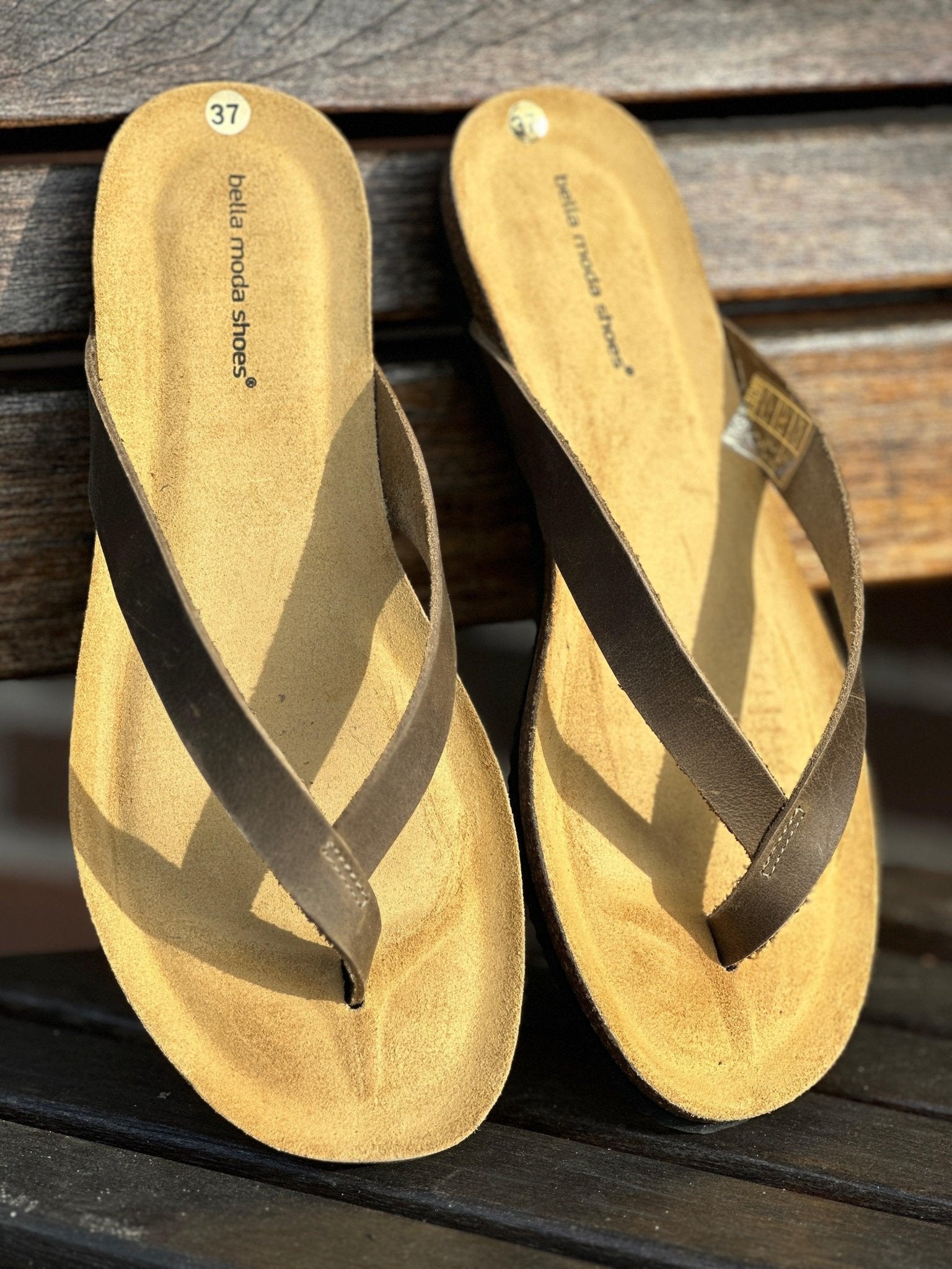 Bella Moda Tåsandaler Kaki -