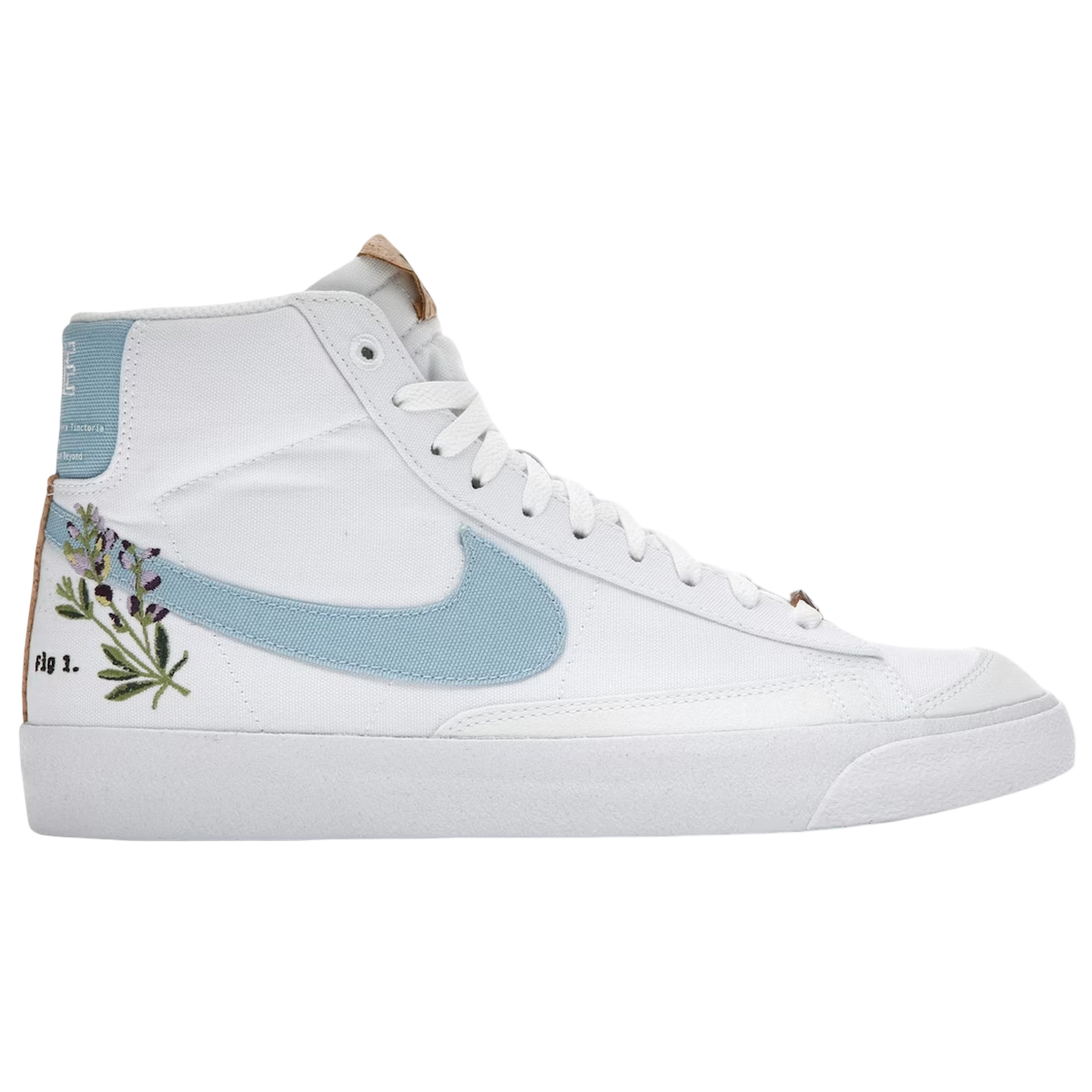 Nike Blazer Mid White Indigo - Hvid  36