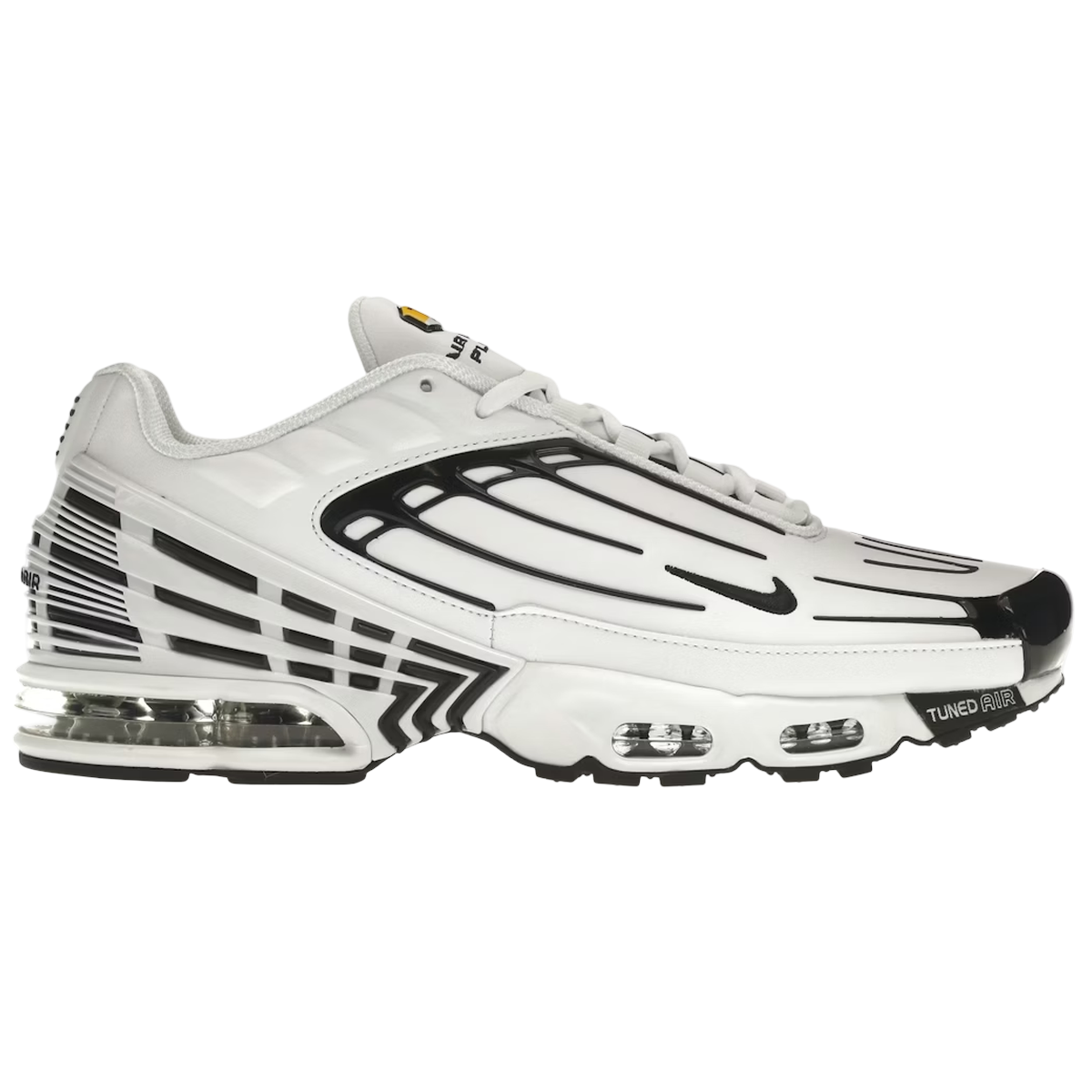 Nike Air Max Plus Leather White Black - Sort  36