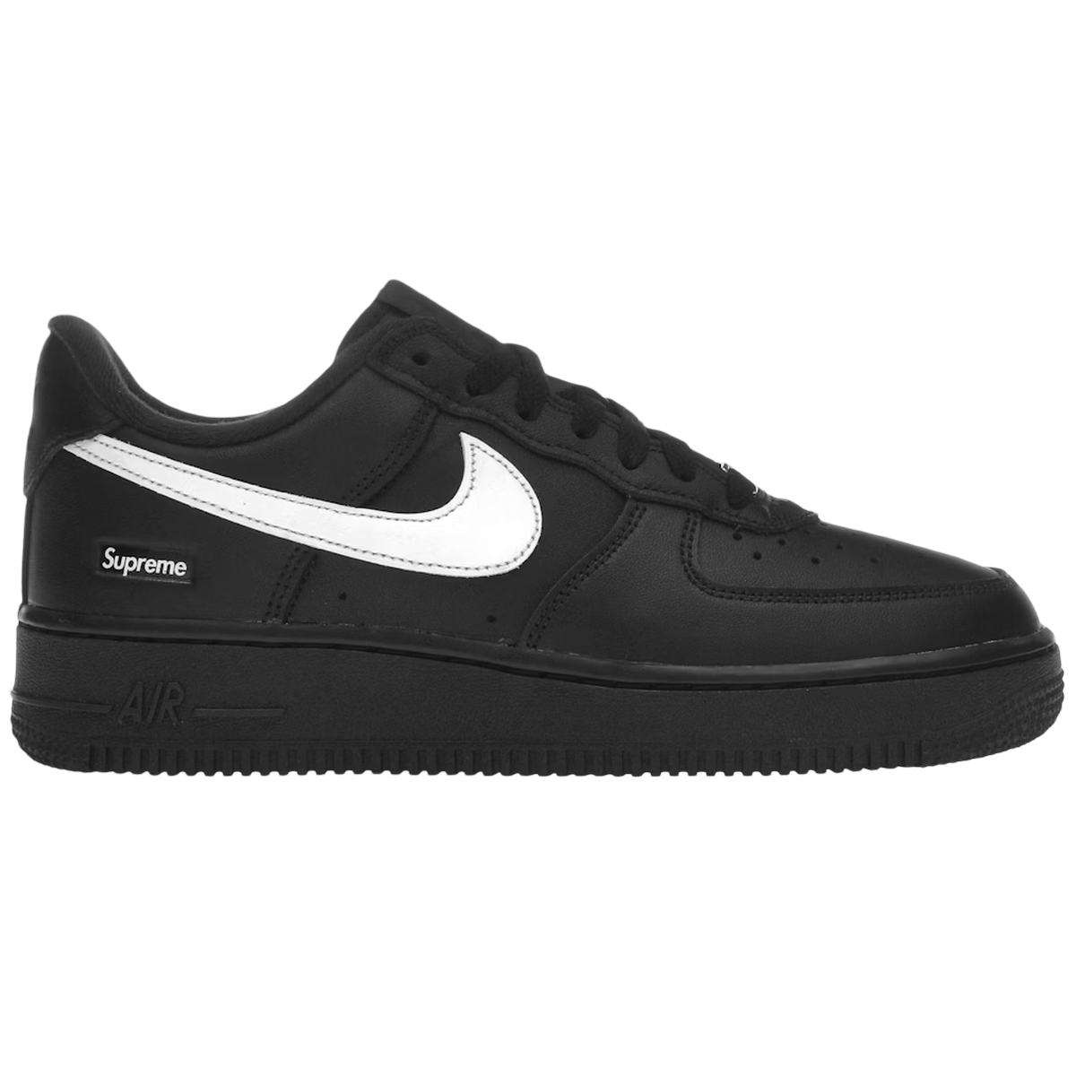 Nike Air Force Low Supreme Black White - Sort  36