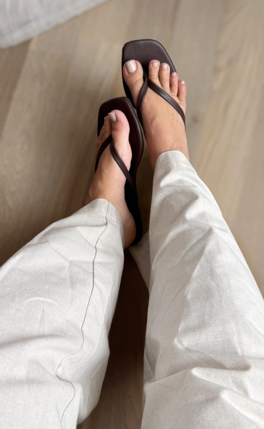 Chosen Flip Flops Chris Dark Maroon - Dark Maroon  36