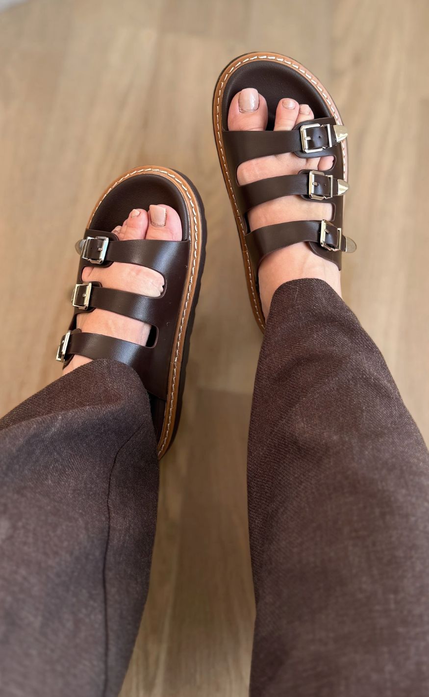 Chosen Sandaler Mathilde Dark Brown - Dark Brun  36