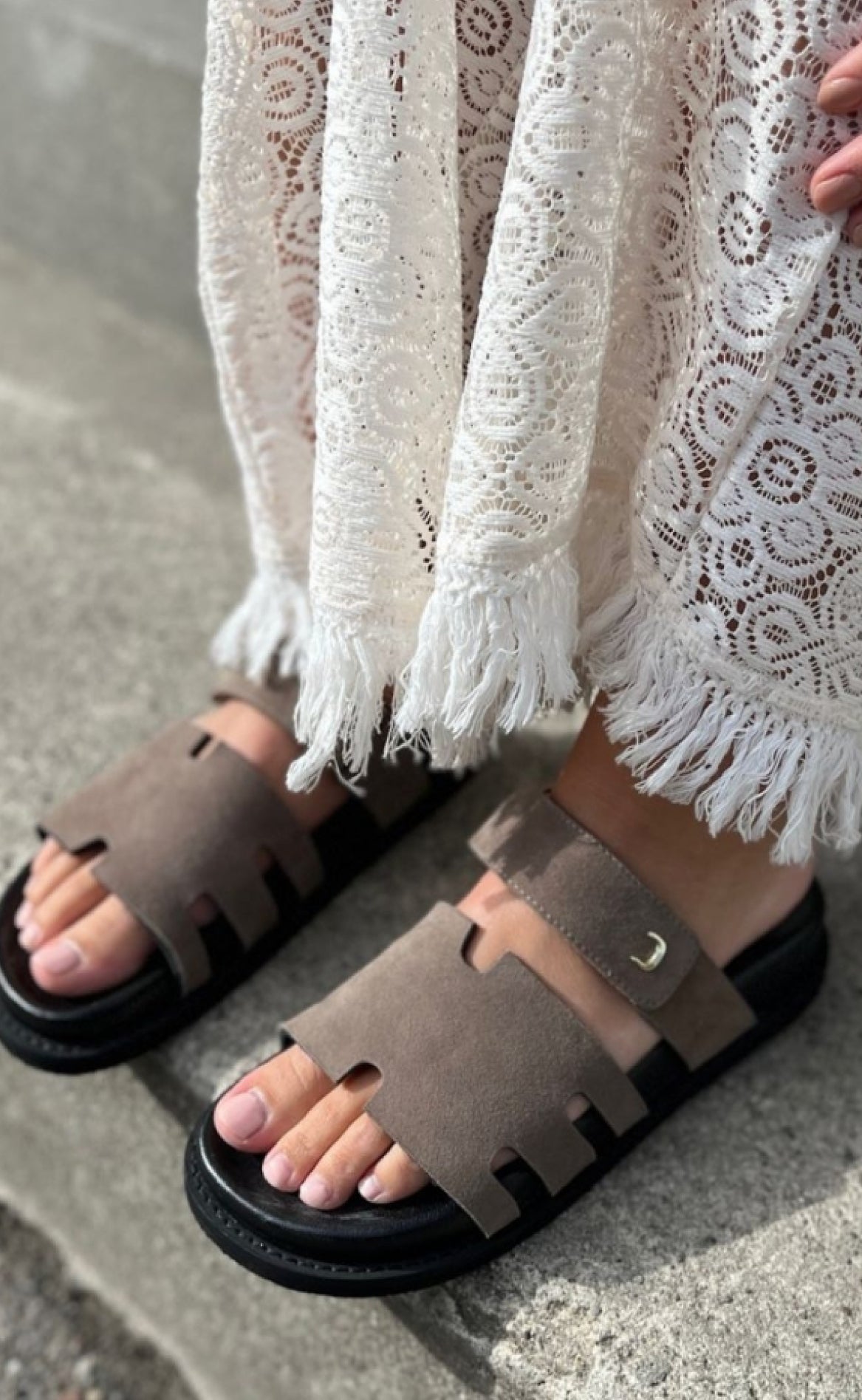 Copenhagen Shoes Sandal Summer Passion Plain Mouse - 858 MOUSE (SUED  36