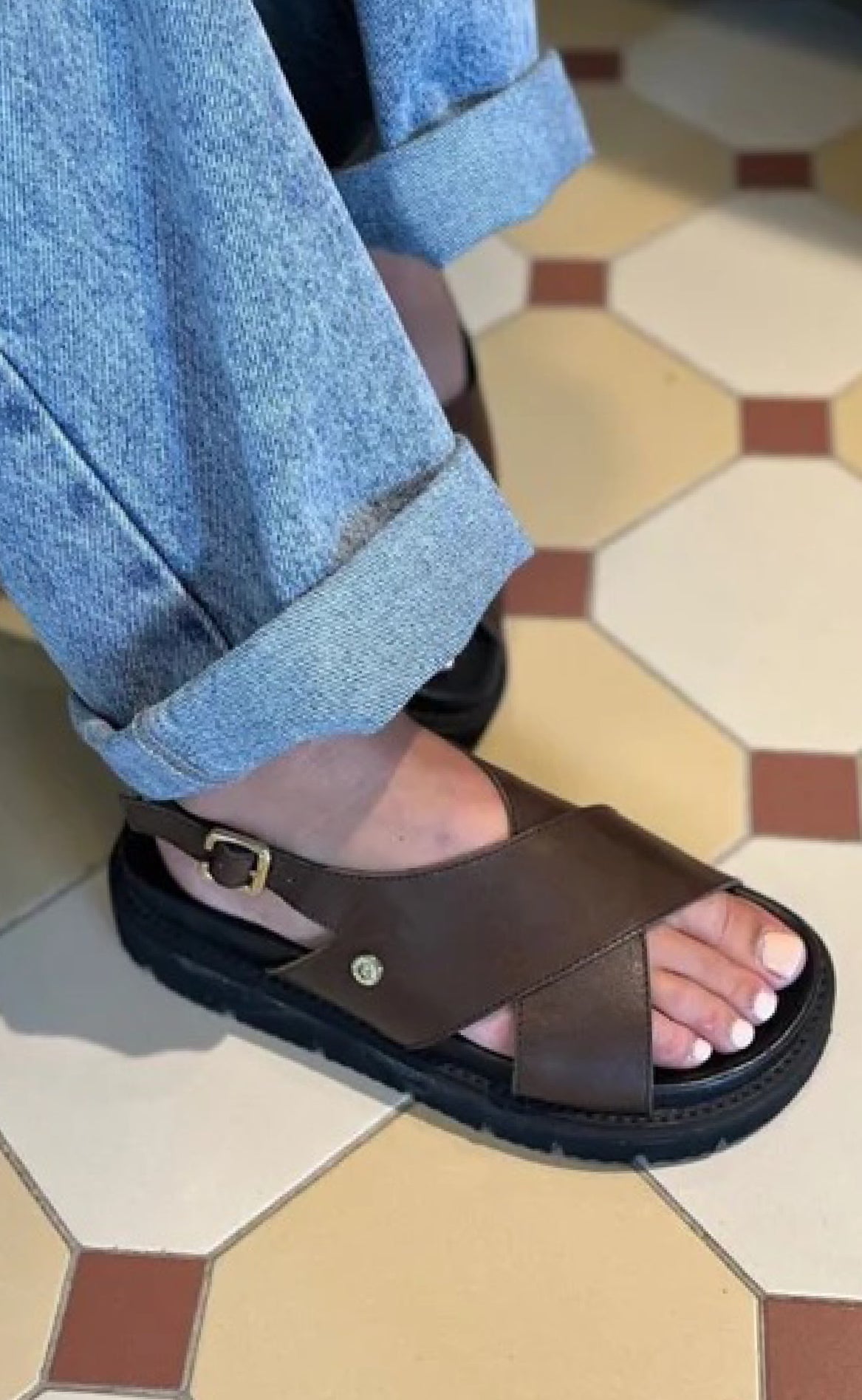 Copenhagen Shoes Sandal Summertime Dark Brown - 0018 DK Brun  36