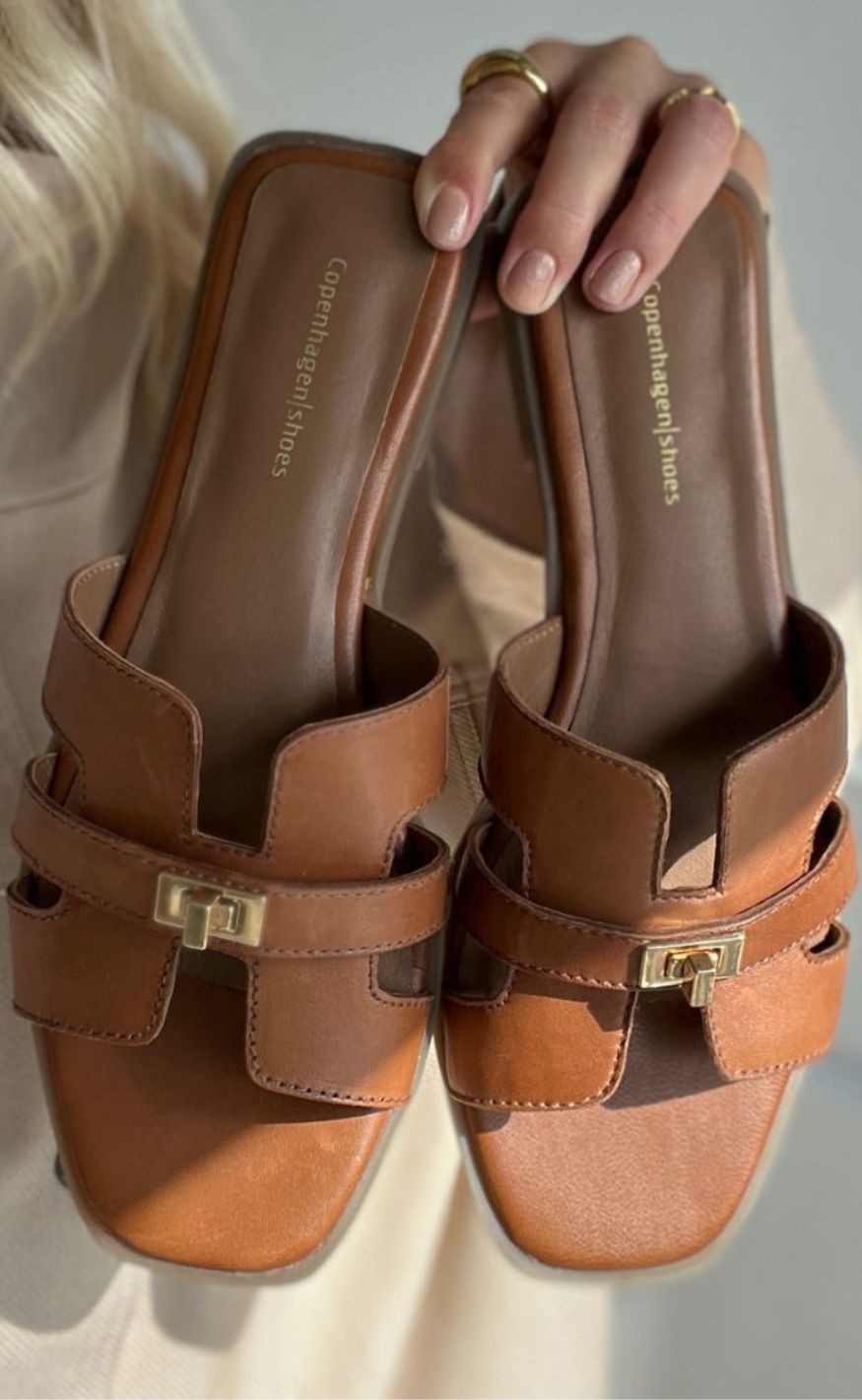 Copenhagen Shoes Sandaler Womenamp  World Cognac - 0241 COGNAC  36