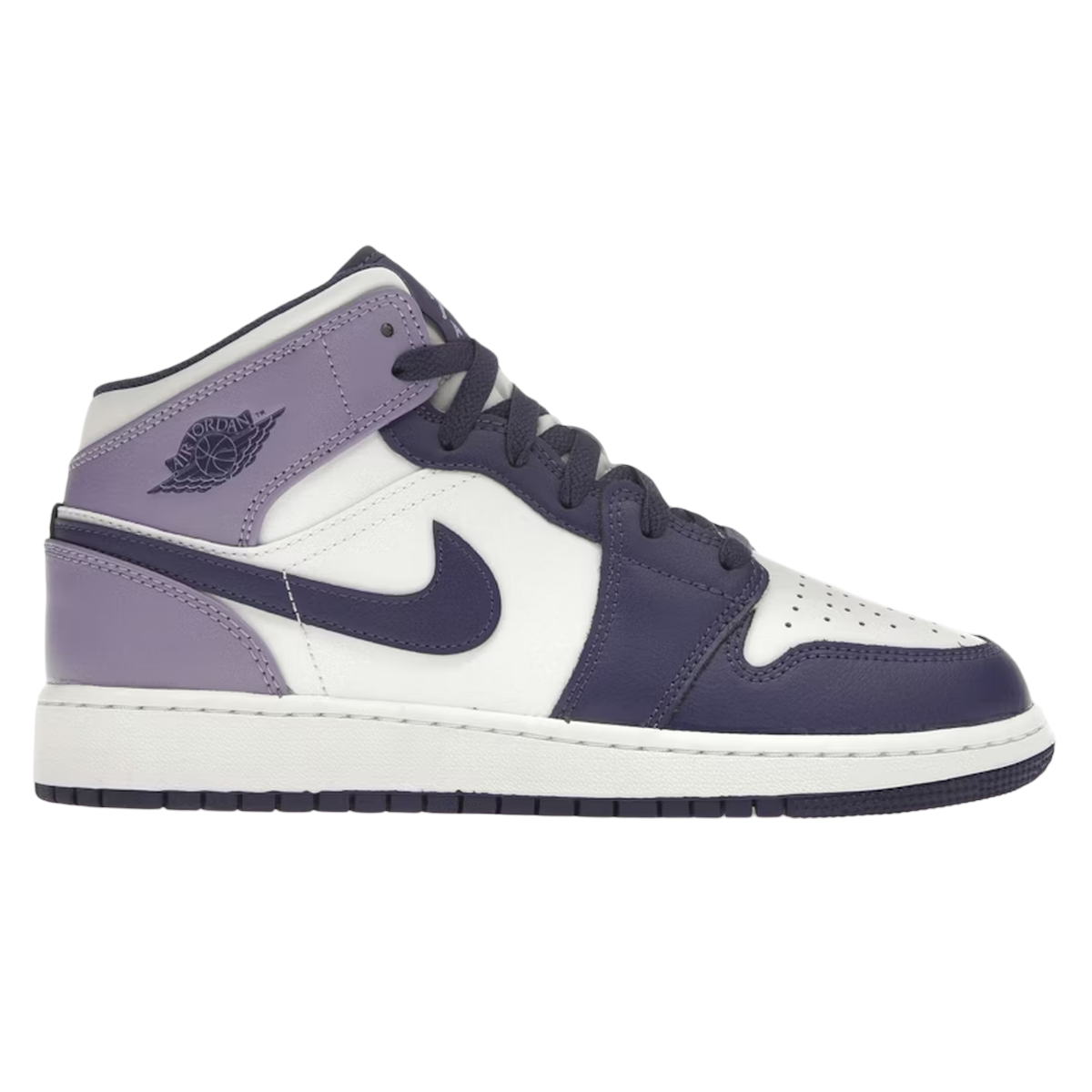 Air Jordan Mid White Sky Purple - Hvid  35,5