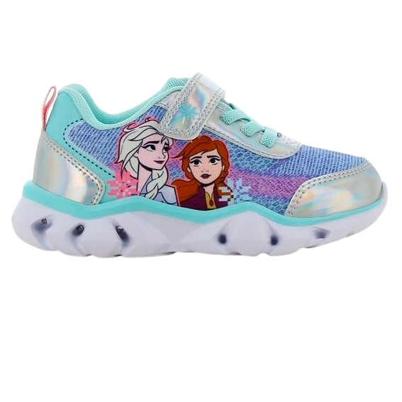 Disney Frozen Pige Sneakers Blink Sølv Blå - Sølv/Blå  32