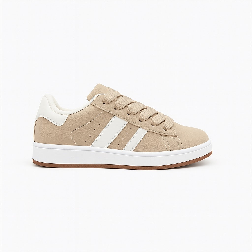 Ginette Dame Sneakers 123 Beige - Beige Female 36