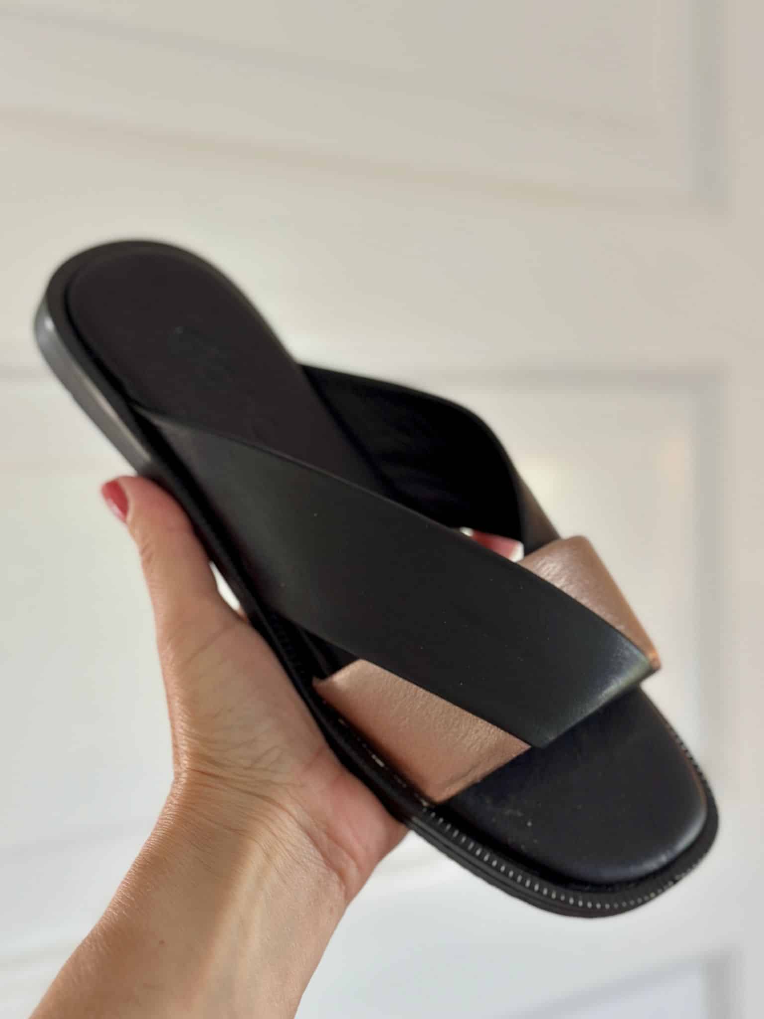Gloria Shoes Black Ash Slippers - Sort  41