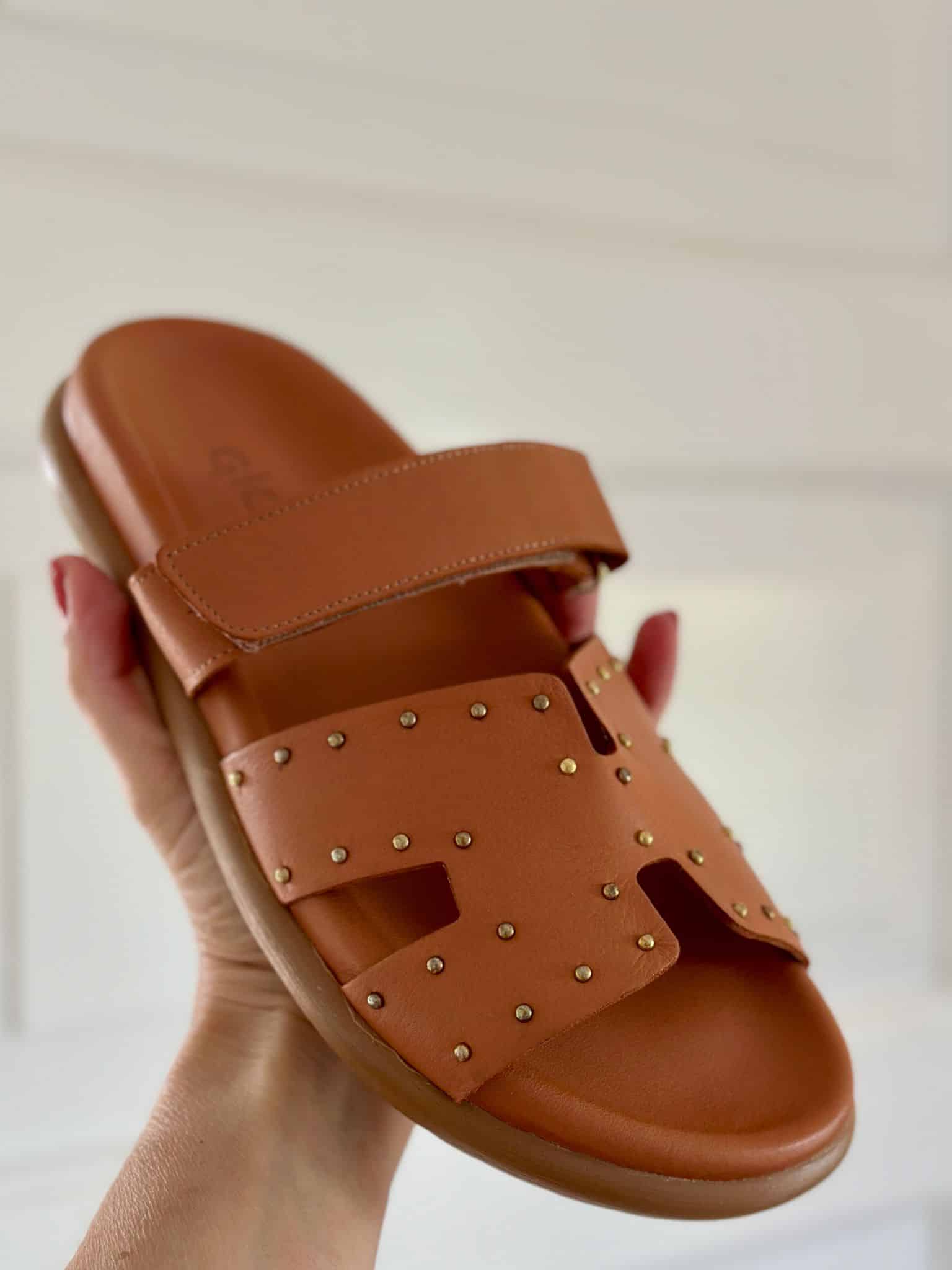 Gloria Shoes Coconut Slip Sandal Med Velcro -   36
