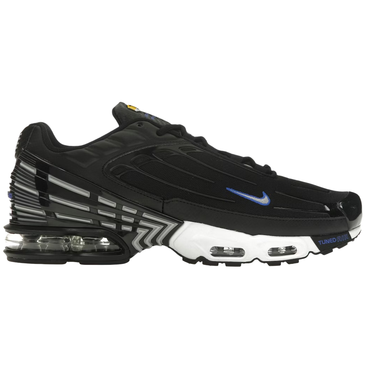 Nike Air Max Plus Black Blue Metallic Silver - Sort  38,5