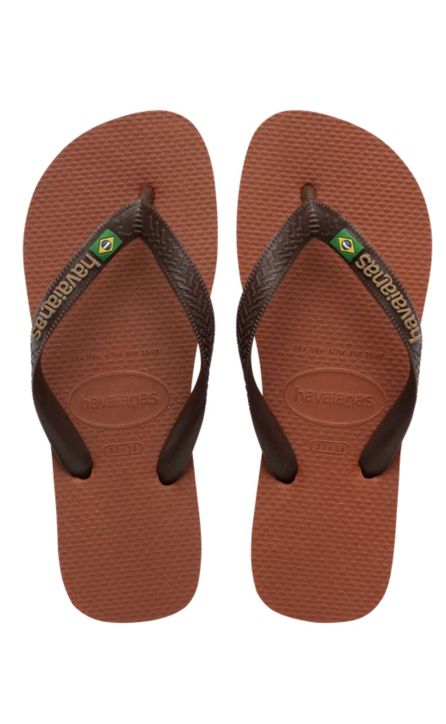 Havaianas Klipklapper Sandal Brasil Logo Rose Coffee - 2815 Rød/Rose/C  35/36
