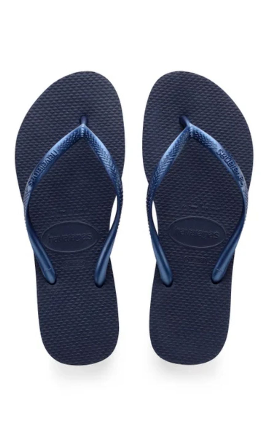 Havaianas Klipklapper Sandal Slim Navy Blue - 0555 Navy/blå B  35/36