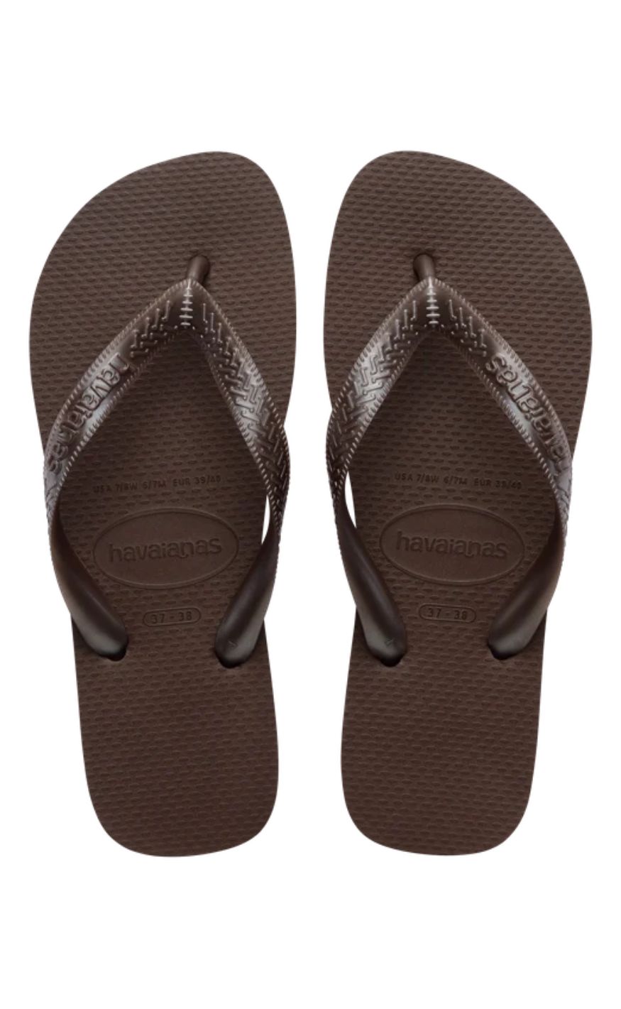 Havaianas Klipklapper Sandal Top Tiras Dark Brown - 0727 Dark Brun  35/36