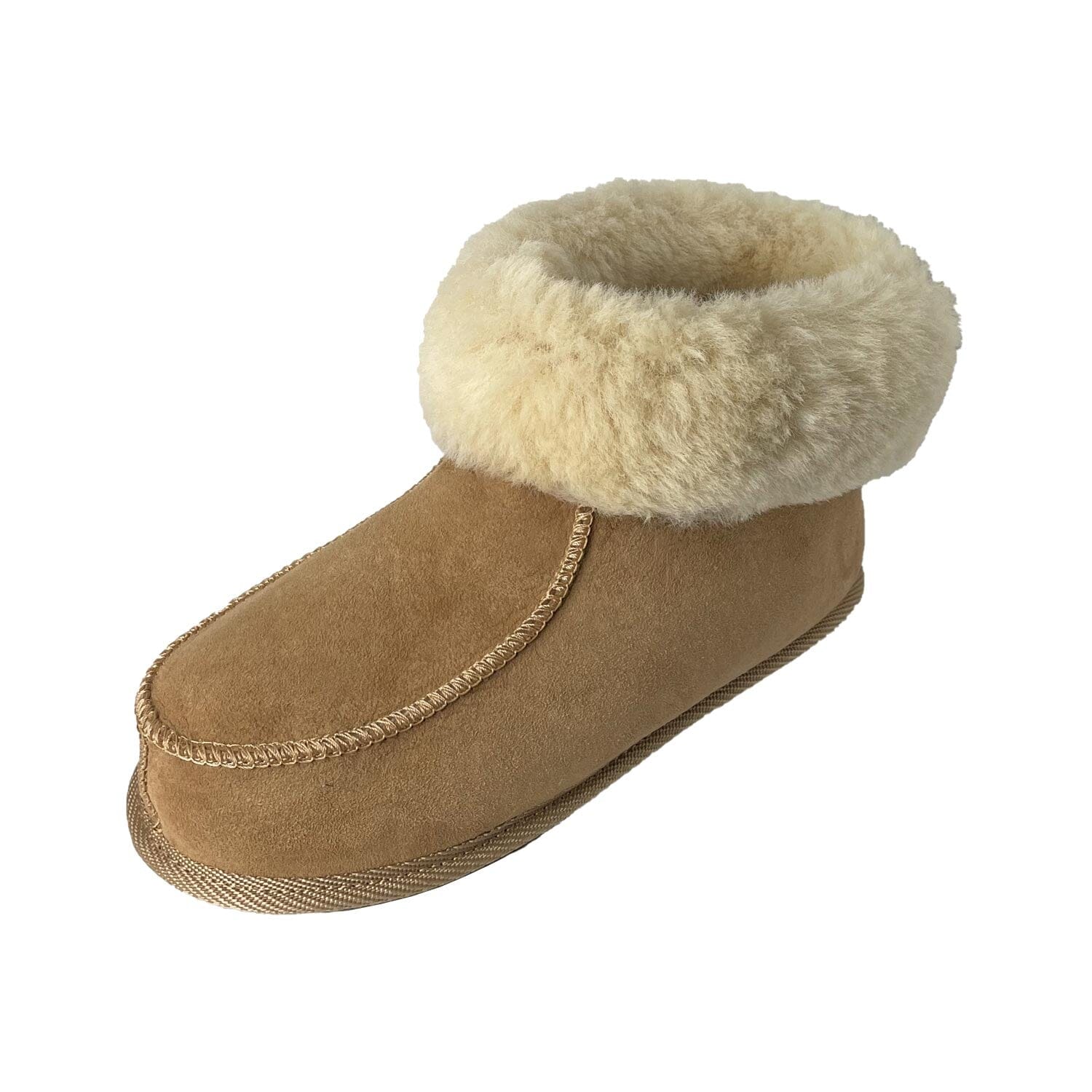 Hjemmesko Isla Brun - Høj Model med Gummisål på Tilbud!