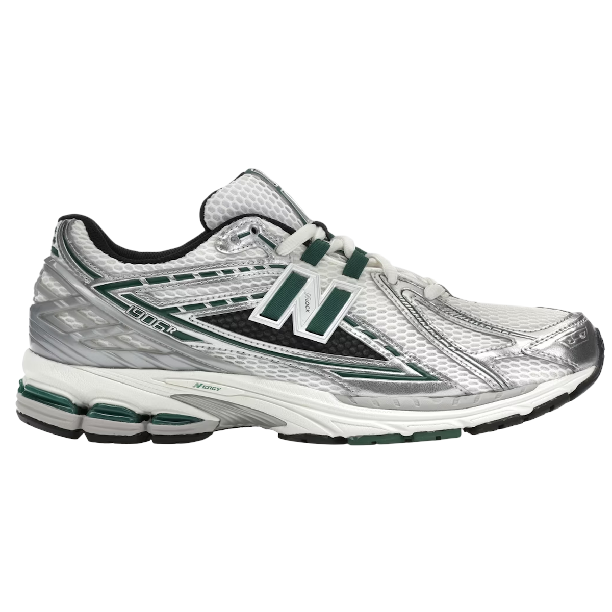 New Balance 1906r Silver Metallic Nightwatch Green - Grøn  36