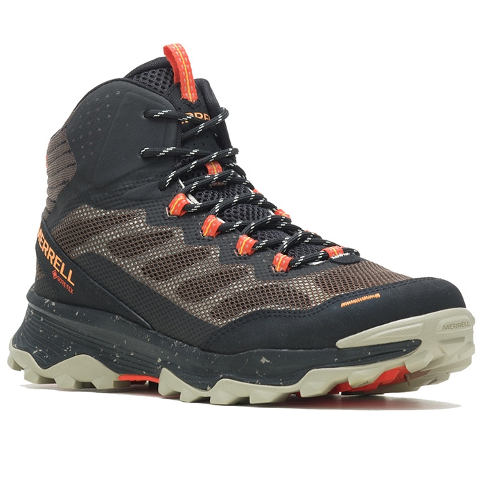 Merrell Speed Strike Mid Gtx Herre Mænd Black Boulder Vandresko - Sort  43