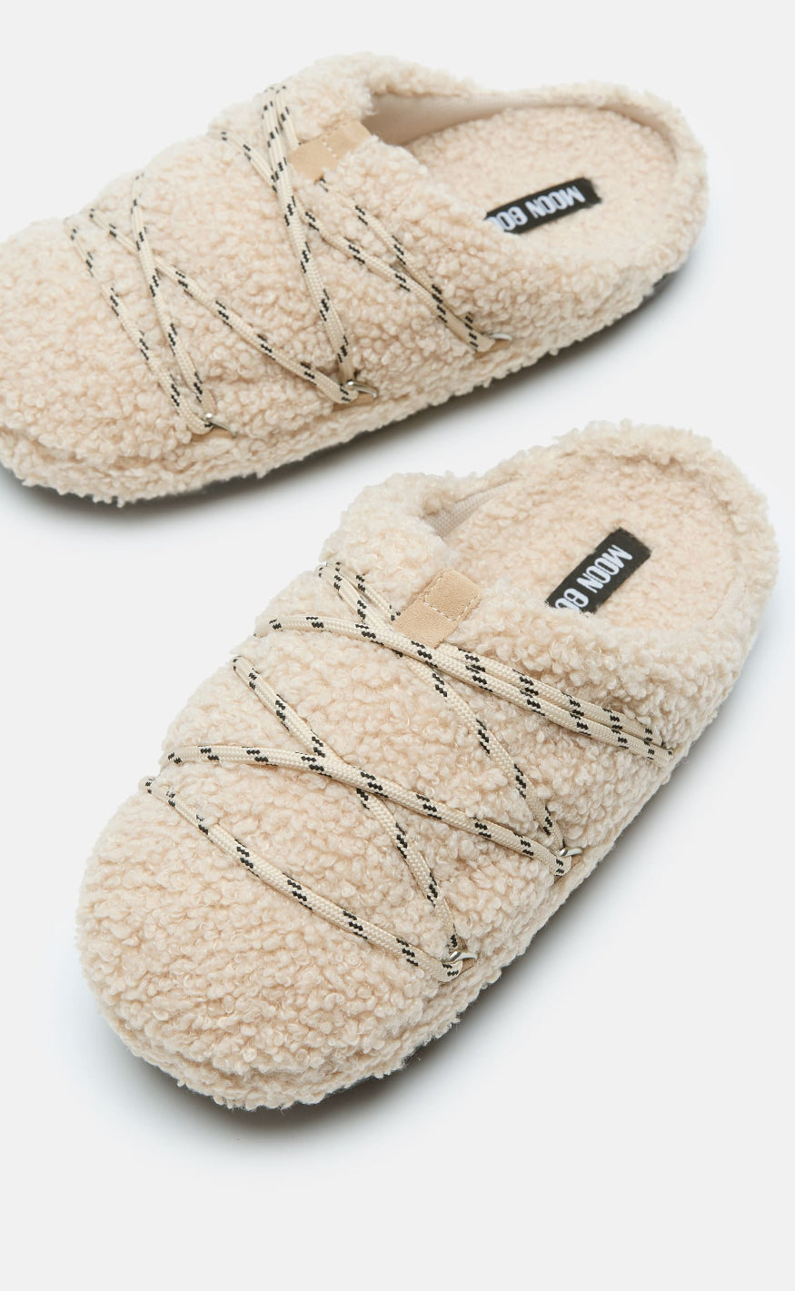 Moon Boots Slippers Teddy Sand - SAND  36