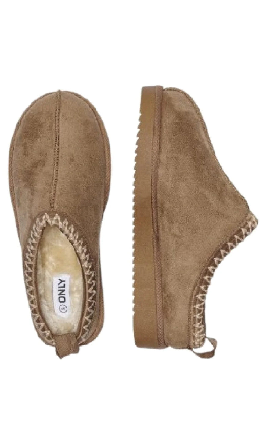 Only Hjemmesko Stella Teddy Cognac - Hjemmesko  36