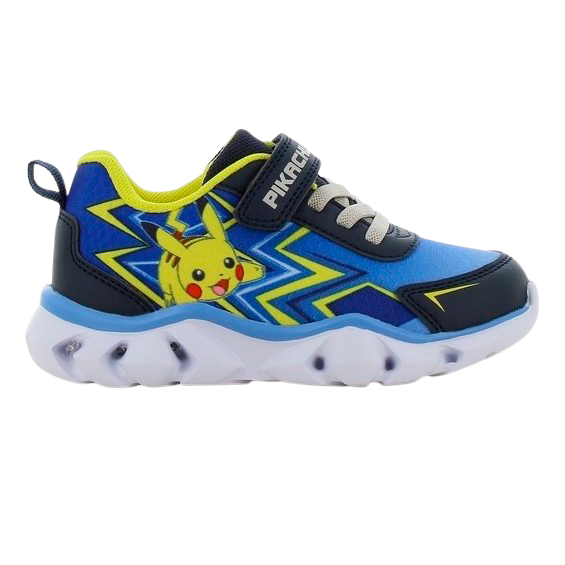 Pokémon Pikachu Blinkende Børnesneakers - Navy Blå