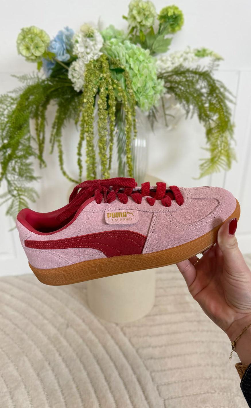 Puma Sneakers Palermo - Rød/Rose Mauve til Trendy Look!