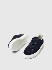 Slhdavid Chunky Suede Sneaker Noos - Dark Navy