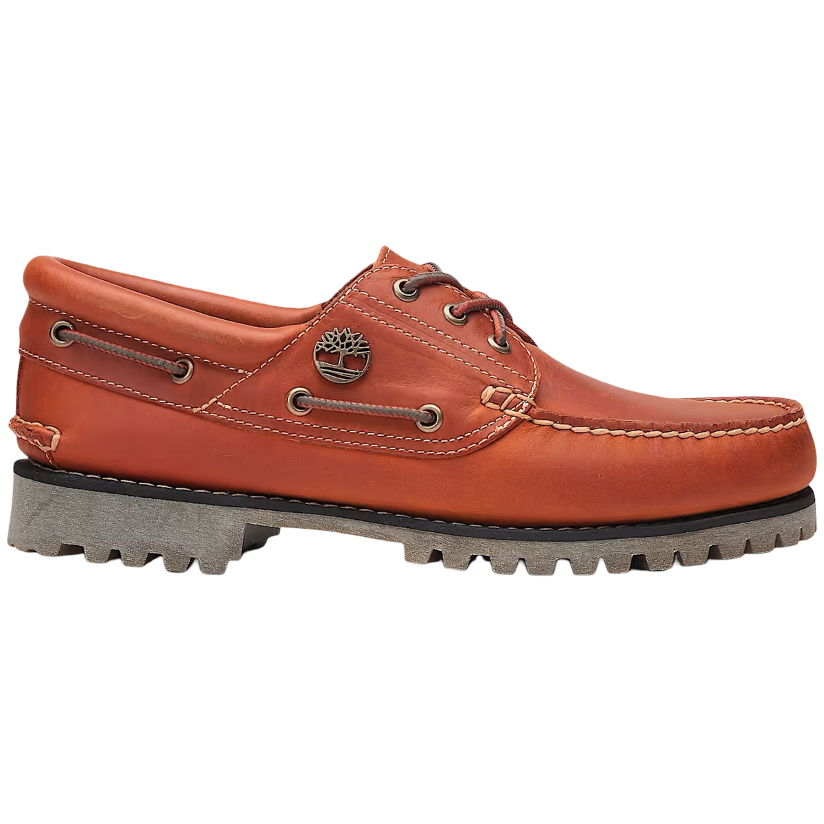 Timberland Eye Lug Handsewn Boat Shoe Orange -   36