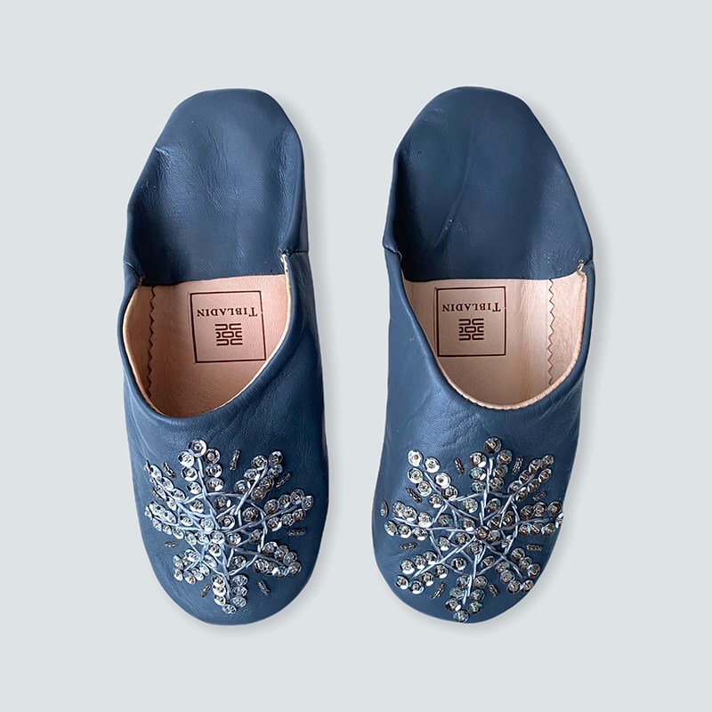 Grå Palietter Slippers – Fantastisk Tilbud!